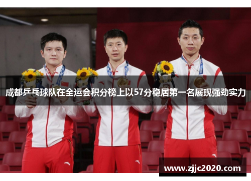 成都乒乓球队在全运会积分榜上以57分稳居第一名展现强劲实力